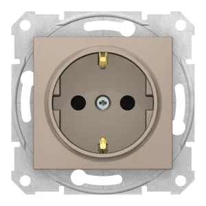 Розетка Schneider Electric SEDNA, скрытый монтаж, с заземлением, со шторками, титан (ШНАЙДЕР) Розетка Schneider Electric SEDNA, скрытый монтаж, с заземлением, со шторками, титан (ШНАЙДЕР)