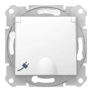 Schneider Electric SDN3100521 — розетка Sedna с заземлением, с крышкой, шторками (ШНАЙДЕР) Schneider Electric SDN3100521 — розетка Sedna с заземлением, с крышкой, шторками (ШНАЙДЕР)