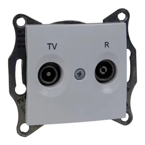Розетка TV-FM Schneider Electric SEDNA, проходная, белый (ШНАЙДЕР) Розетка TV-FM Schneider Electric SEDNA, проходная, белый (ШНАЙДЕР)