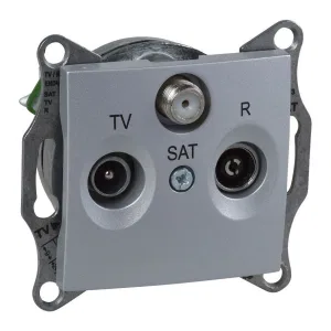 Schneider Electric SDN3501360 — ТВ-FM-SAT оконечная розетка, алюминий (ШНАЙДЕР) Schneider Electric SDN3501360 — ТВ-FM-SAT оконечная розетка, алюминий (ШНАЙДЕР)