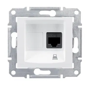 Schneider Electric SDN4500121 розетка компьютерная 1xRJ45 Cat.5, белый (ШНАЙДЕР) Schneider Electric SDN4500121 розетка компьютерная 1xRJ45 Cat.5, белый (ШНАЙДЕР)