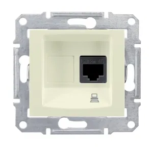Розетка компьютерная RJ45 Cat.6 Schneider Electric SEDNA, бежевый (ШНАЙДЕР) Розетка компьютерная RJ45 Cat.6 Schneider Electric SEDNA, бежевый (ШНАЙДЕР)