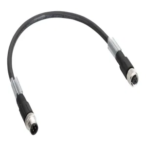 Шина ТМ7, прямой M12-B 4pin, Male-Female, 0,3м (ШНАЙДЕР) Шина ТМ7, прямой M12-B 4pin, Male-Female, 0,3м (ШНАЙДЕР)