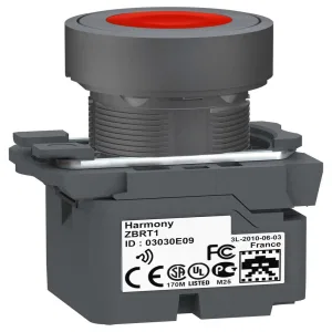 Кнопка Schneider Electric Harmony 22 мм, IP65, Красный (ШНАЙДЕР) Кнопка Schneider Electric Harmony 22 мм, IP65, Красный (ШНАЙДЕР)