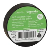 2420103 Изолента ПВХ, ширина 19 мм, длина 20 метров, толщина 0,13 мм, чёрная, Schneider Electric