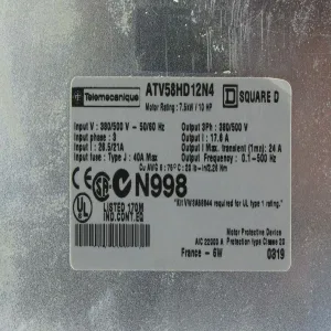 Schneider Electric ATV58HD12N4 (ШНАЙДЕР) Schneider Electric ATV58HD12N4 (ШНАЙДЕР)