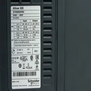 ATV630D22N4 Преобразователь частоты ATV630 22кВт 380В 3ф (ШНАЙДЕР) ATV630D22N4 Преобразователь частоты ATV630 22кВт 380В 3ф (ШНАЙДЕР)
