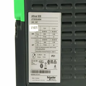 ATV630U40N4 Преобразователь частоты ATV630 4кВт 380В 3ф (ШНАЙДЕР) ATV630U40N4 Преобразователь частоты ATV630 4кВт 380В 3ф (ШНАЙДЕР)