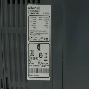 ATV320U06N4C ПРЕОБР ЧАСТОТЫ ATV320 КОМПАКТНОЕ ИСПОЛНЕНИЕ 0.55 КВТ 500В 3Ф (ШНАЙДЕР) ATV320U06N4C ПРЕОБР ЧАСТОТЫ ATV320 КОМПАКТНОЕ ИСПОЛНЕНИЕ 0.55 КВТ 500В 3Ф (ШНАЙДЕР)