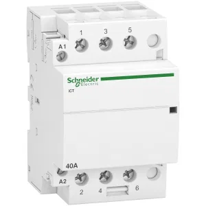 Schneider Electric A9C20843 — модульный контактор iCT 40 А, 3НО, 220/240 В AC (ШНАЙДЕР) Schneider Electric A9C20843 — модульный контактор iCT 40 А, 3НО, 220/240 В AC (ШНАЙДЕР)
