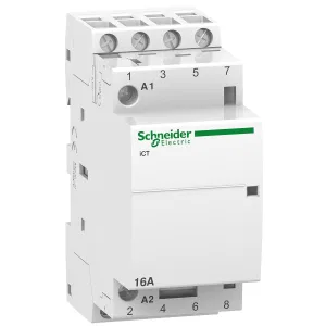 Schneider Electric A9C22814 — модульный контактор iCT 16 А, 4НО, 220/240 В AC (ШНАЙДЕР) Schneider Electric A9C22814 — модульный контактор iCT 16 А, 4НО, 220/240 В AC (ШНАЙДЕР)