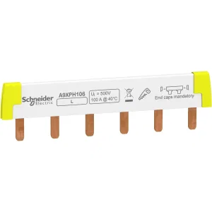Schneider Electric A9XPH106 Шинка гребенчатая 1P 6 модулей 100 А разрезаемая (ШНАЙДЕР) Schneider Electric A9XPH106 Шинка гребенчатая 1P 6 модулей 100 А разрезаемая (ШНАЙДЕР)