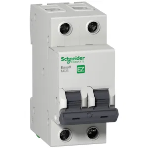 EZ9F14216 Автоматический выключатель Schneider Electric Easy9, 2 полюса, 16A, тип B, 4,5kA (ШНАЙДЕР) EZ9F14216 Автоматический выключатель Schneider Electric Easy9, 2 полюса, 16A, тип B, 4,5kA (ШНАЙДЕР)