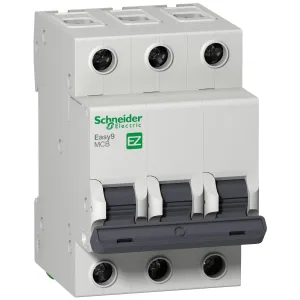 EZ9F34350 Автоматический выключатель Schneider Electric Easy9, 3 полюса, 50A, тип C, 4,5kA (ШНАЙДЕР) EZ9F34350 Автоматический выключатель Schneider Electric Easy9, 3 полюса, 50A, тип C, 4,5kA (ШНАЙДЕР)
