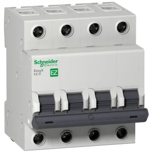 EZ9F34450 Автоматический выключатель Schneider Electric Easy9, 4 полюса, 50A, тип C, 4,5kA (ШНАЙДЕР) EZ9F34450 Автоматический выключатель Schneider Electric Easy9, 4 полюса, 50A, тип C, 4,5kA (ШНАЙДЕР)