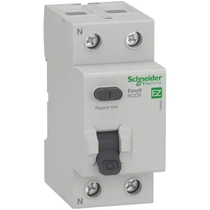Schneider Electric Easy9 EZ9R54263 Устройство защитного отключения (УЗО), 2 полюса, 63 А, 100 мА, тип AC (ШНАЙДЕР) Schneider Electric Easy9 EZ9R54263 Устройство защитного отключения (УЗО), 2 полюса, 63 А, 100 мА, тип AC (ШНАЙДЕР)
