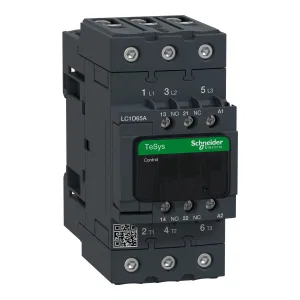 Контактор Schneider Electric TeSys LC1D 3P LC1D65AM7 (65 А, 440/220 В AC) (ШНАЙДЕР) Контактор Schneider Electric TeSys LC1D 3P LC1D65AM7 (65 А, 440/220 В AC) (ШНАЙДЕР)