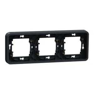 Schneider Electric MUR34109 — рамка 3-постовая, горизонтальная, антрацит, IP55 (ШНАЙДЕР) Schneider Electric MUR34109 — рамка 3-постовая, горизонтальная, антрацит, IP55 (ШНАЙДЕР)