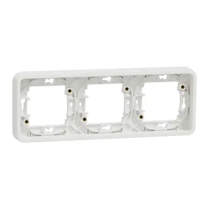 Schneider Electric MUR39109 — рамка 3-постовая горизонтальная Mureva Styl, белая, IP55 (ШНАЙДЕР) Schneider Electric MUR39109 — рамка 3-постовая горизонтальная Mureva Styl, белая, IP55 (ШНАЙДЕР)