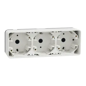 Schneider Electric MUR39913, накладной 3-постовой бокс Mureva S IP55, белый (ШНАЙДЕР) Schneider Electric MUR39913, накладной 3-постовой бокс Mureva S IP55, белый (ШНАЙДЕР)
