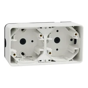 Schneider Electric MUR39914 Mureva Styl двухпостовой бокс для накладного монтажа, IP55 (ШНАЙДЕР) Schneider Electric MUR39914 Mureva Styl двухпостовой бокс для накладного монтажа, IP55 (ШНАЙДЕР)
