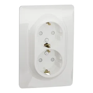 Schneider Electric NU206718 — двойная розетка Unica New, со шторками, с заземлением (ШНАЙДЕР) Schneider Electric NU206718 — двойная розетка Unica New, со шторками, с заземлением (ШНАЙДЕР)