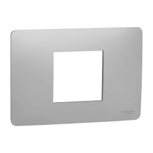 Schneider Electric NU210230 рамка 2-модульная, алюминий (ШНАЙДЕР) Schneider Electric NU210230 рамка 2-модульная, алюминий (ШНАЙДЕР)