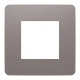 Рамка 1-постовая Schneider Electric UNICA STUDIO Color NU280216 (шоколад, белый)