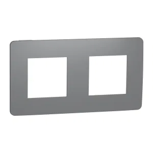 Schneider Electric NU280421 Рамка Unica Studio на 2 поста, дымчато-серый/белый (ШНАЙДЕР) Schneider Electric NU280421 Рамка Unica Studio на 2 поста, дымчато-серый/белый (ШНАЙДЕР)