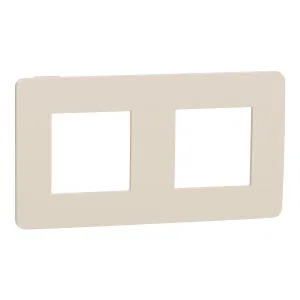 Schneider Electric UNICA STUDIO NU280444, рамка 2-постовая, бежевый (ШНАЙДЕР) Schneider Electric UNICA STUDIO NU280444, рамка 2-постовая, бежевый (ШНАЙДЕР)