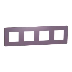 Schneider Electric NU280814 рамка UNICA STUDIO Color 4-постовая, лиловый/белый (ШНАЙДЕР) Schneider Electric NU280814 рамка UNICA STUDIO Color 4-постовая, лиловый/белый (ШНАЙДЕР)