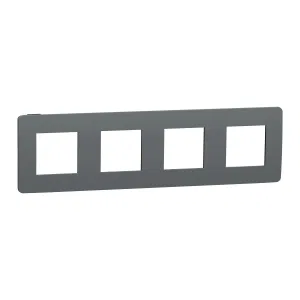 Schneider Electric NU280822 SE Unica Studio рамка на 4 поста, дымчато-серый/антрацит (ШНАЙДЕР) Schneider Electric NU280822 SE Unica Studio рамка на 4 поста, дымчато-серый/антрацит (ШНАЙДЕР)