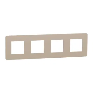 Schneider Electric NU280826 SE Unica Studio рамка на 4 поста, песочный/белый (ШНАЙДЕР) Schneider Electric NU280826 SE Unica Studio рамка на 4 поста, песочный/белый (ШНАЙДЕР)