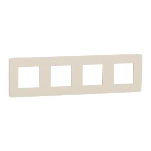 Schneider Electric UNICA STUDIO NU280844 рамка 4-постовая, бежевый (ШНАЙДЕР) Schneider Electric UNICA STUDIO NU280844 рамка 4-постовая, бежевый (ШНАЙДЕР)