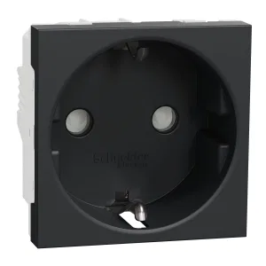 Schneider Electric NU303754 Розетка UNICA NEW Modular с заземлением, со шторками, 16 А, 250 В, антрацит (ШНАЙДЕР) Schneider Electric NU303754 Розетка UNICA NEW Modular с заземлением, со шторками, 16 А, 250 В, антрацит (ШНАЙДЕР)