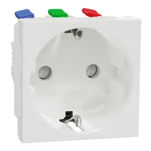 Schneider Electric NU305718 UNICA MODULAR розетка с заземлением, со шторками, 16 А, 250 В, 2 модуля, белая (ШНАЙДЕР) Schneider Electric NU305718 UNICA MODULAR розетка с заземлением, со шторками, 16 А, 250 В, 2 модуля, белая (ШНАЙДЕР)