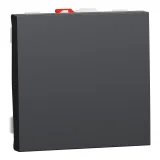 Schneider Electric UNICA MODULAR NU320354, выключатель проходной, 2 модуля, антрацит