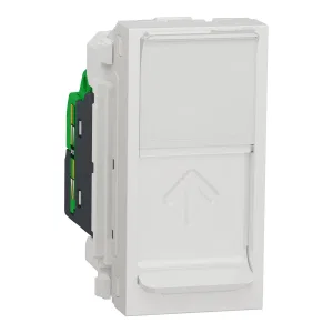 NU341018 SE UNICA MODULAR РОЗЕТКА компьютерная, RJ45, одиночная, кат. 5е UTP, 1 модуль, БЕЛЫЙ (ШНАЙДЕР) NU341018 SE UNICA MODULAR РОЗЕТКА компьютерная, RJ45, одиночная, кат. 5е UTP, 1 модуль, БЕЛЫЙ (ШНАЙДЕР)