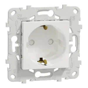 Schneider Electric NU503718 — розетка с заземлением, шторками, 16 А, 250 В, белая (ШНАЙДЕР) Schneider Electric NU503718 — розетка с заземлением, шторками, 16 А, 250 В, белая (ШНАЙДЕР)