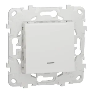Schneider Electric NU520118N Выключатель одноклавишный с подсветкой Unica New, белый (ШНАЙДЕР) Schneider Electric NU520118N Выключатель одноклавишный с подсветкой Unica New, белый (ШНАЙДЕР)