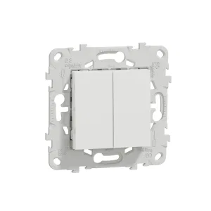 Schneider Electric NU521318 выключатель проходной двухклавишный, IP21, белый (ШНАЙДЕР) Schneider Electric NU521318 выключатель проходной двухклавишный, IP21, белый (ШНАЙДЕР)