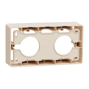Schneider Electric UNICA NEW NU800444 — коробка для открытой установки (2-постовая, бежевый) (ШНАЙДЕР) Schneider Electric UNICA NEW NU800444 — коробка для открытой установки (2-постовая, бежевый) (ШНАЙДЕР)