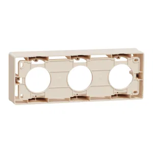 Schneider Electric NU800644 UNICA NEW коробка для открытой установки, 3-постовая, бежевый (ШНАЙДЕР) Schneider Electric NU800644 UNICA NEW коробка для открытой установки, 3-постовая, бежевый (ШНАЙДЕР)