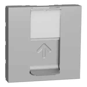 Schneider Electric UNICA MODULAR NU941130, лицевая панель RJ45 (алюминий), 2 модуля (ШНАЙДЕР) Schneider Electric UNICA MODULAR NU941130, лицевая панель RJ45 (алюминий), 2 модуля (ШНАЙДЕР)
