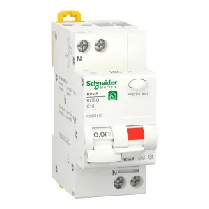 Schneider Electric Resi9 R9D51610 Автоматический выключатель дифференциального тока (АВДТ) 10 А, 10 мА, тип A (ШНАЙДЕР) Schneider Electric Resi9 R9D51610 Автоматический выключатель дифференциального тока (АВДТ) 10 А, 10 мА, тип A (ШНАЙДЕР)