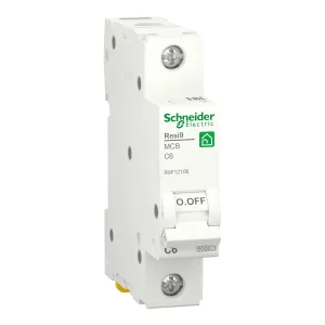 R9F12106 Автоматический выключатель Schneider Electric Resi9, 1 полюс, 6A, тип C, 6kA (ШНАЙДЕР) R9F12106 Автоматический выключатель Schneider Electric Resi9, 1 полюс, 6A, тип C, 6kA (ШНАЙДЕР)