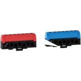 R9H13411 SE ШИНА P/N PRAGMA 1X35КВ.ММ И 6X16КВ.ММ ВИНТ. ЗАЖ. КРАСНЫЙ/СИНИЙ ДО 125A