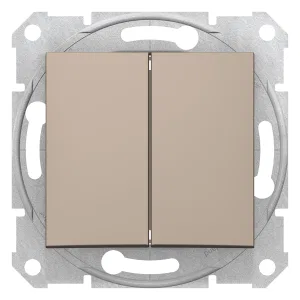 Schneider Electric SDN0300168 выключатель двухклавишный Sedna, титан (ШНАЙДЕР) Schneider Electric SDN0300168 выключатель двухклавишный Sedna, титан (ШНАЙДЕР)