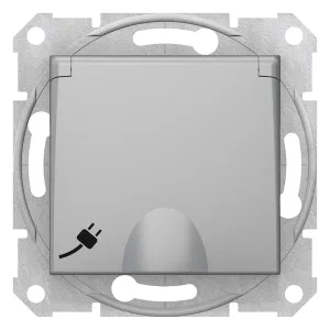 SDN3100160 Розетка с заземлением Schneider Electric Sedna, с защитными шторками, на клеммах, с крышкой, ip20, алюминий (ШНАЙДЕР) SDN3100160 Розетка с заземлением Schneider Electric Sedna, с защитными шторками, на клеммах, с крышкой, ip20, алюминий (ШНАЙДЕР)