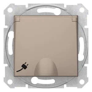 SDN3100168 SE Sedna Розетка с/з с/ш с крыш., титан (ШНАЙДЕР) SDN3100168 SE Sedna Розетка с/з с/ш с крыш., титан (ШНАЙДЕР)